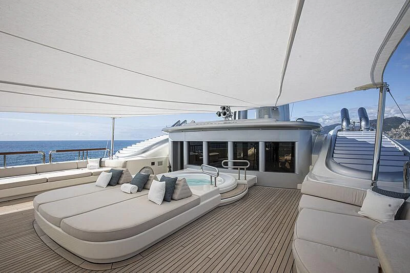 a boat on the water aboard FIREBIRD Yacht for Charter