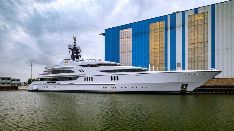 a large white ship aboard FIREBIRD Yacht for Charter