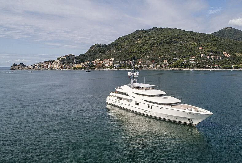 a boat on the water aboard FIREBIRD Yacht for Charter