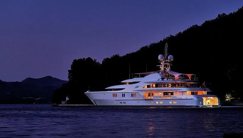 a boat on the water aboard FIREBIRD Yacht for Charter