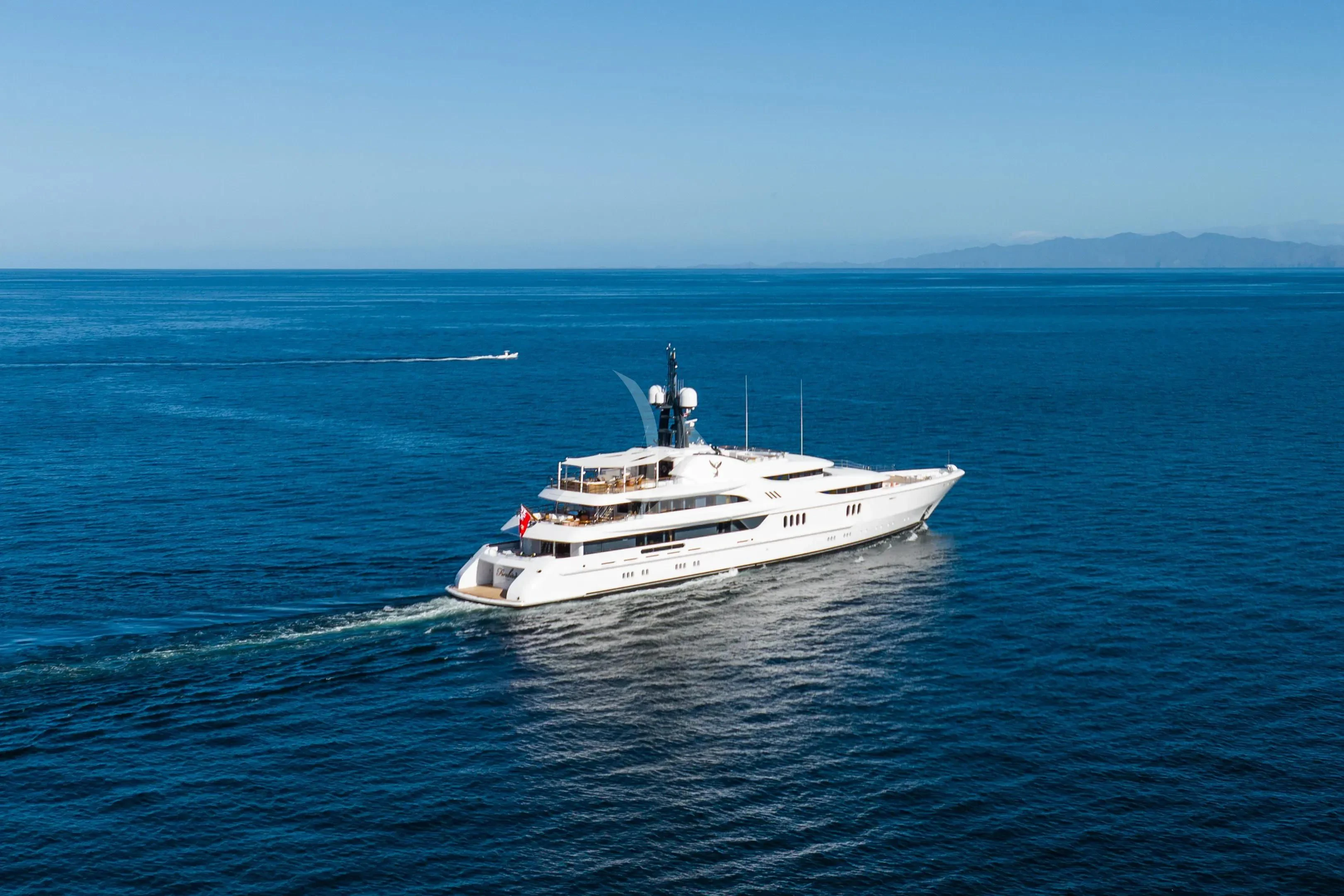 a boat in the water aboard FIREBIRD Yacht for Charter