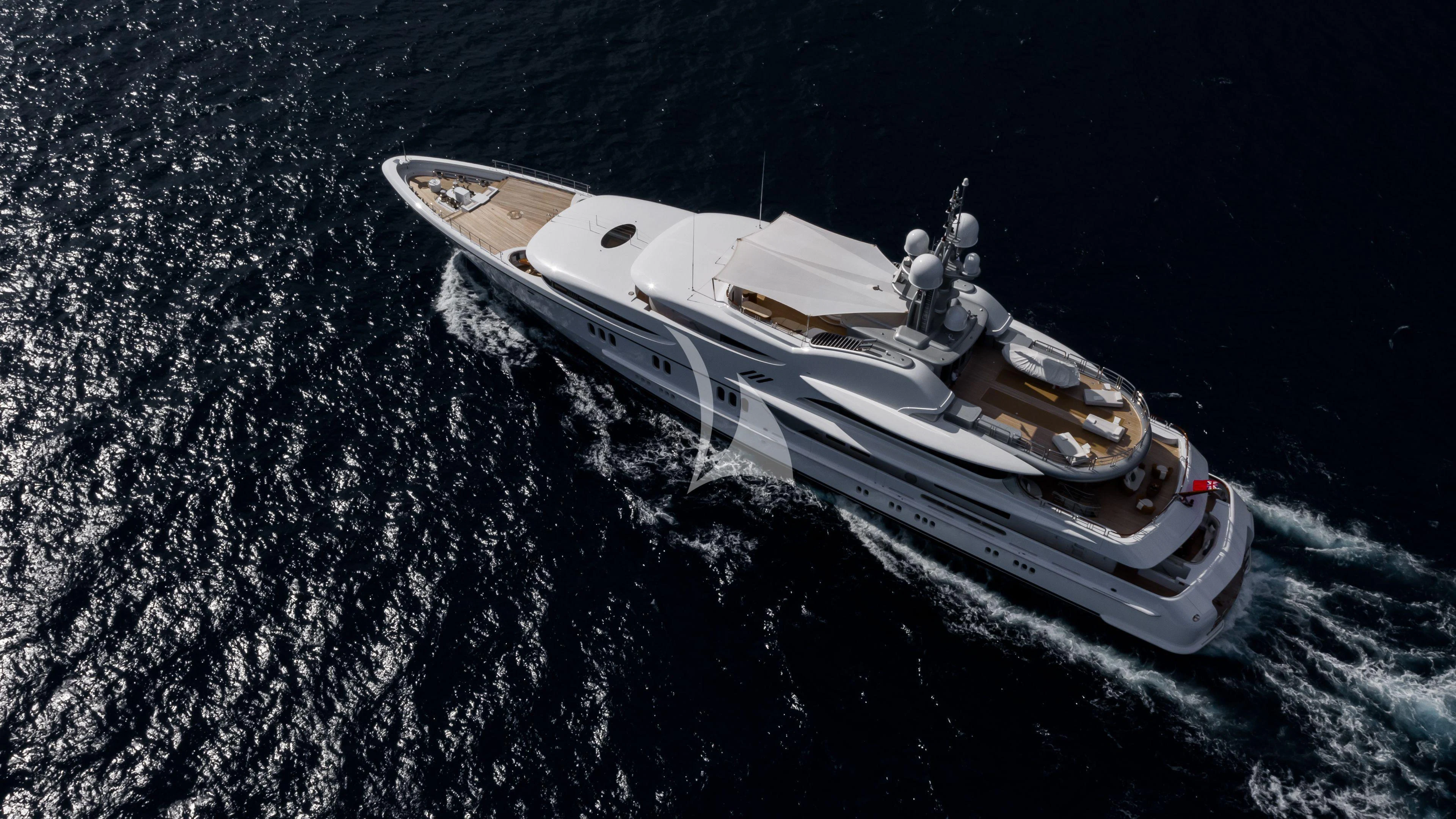 a space ship in space aboard FIREBIRD Yacht for Charter