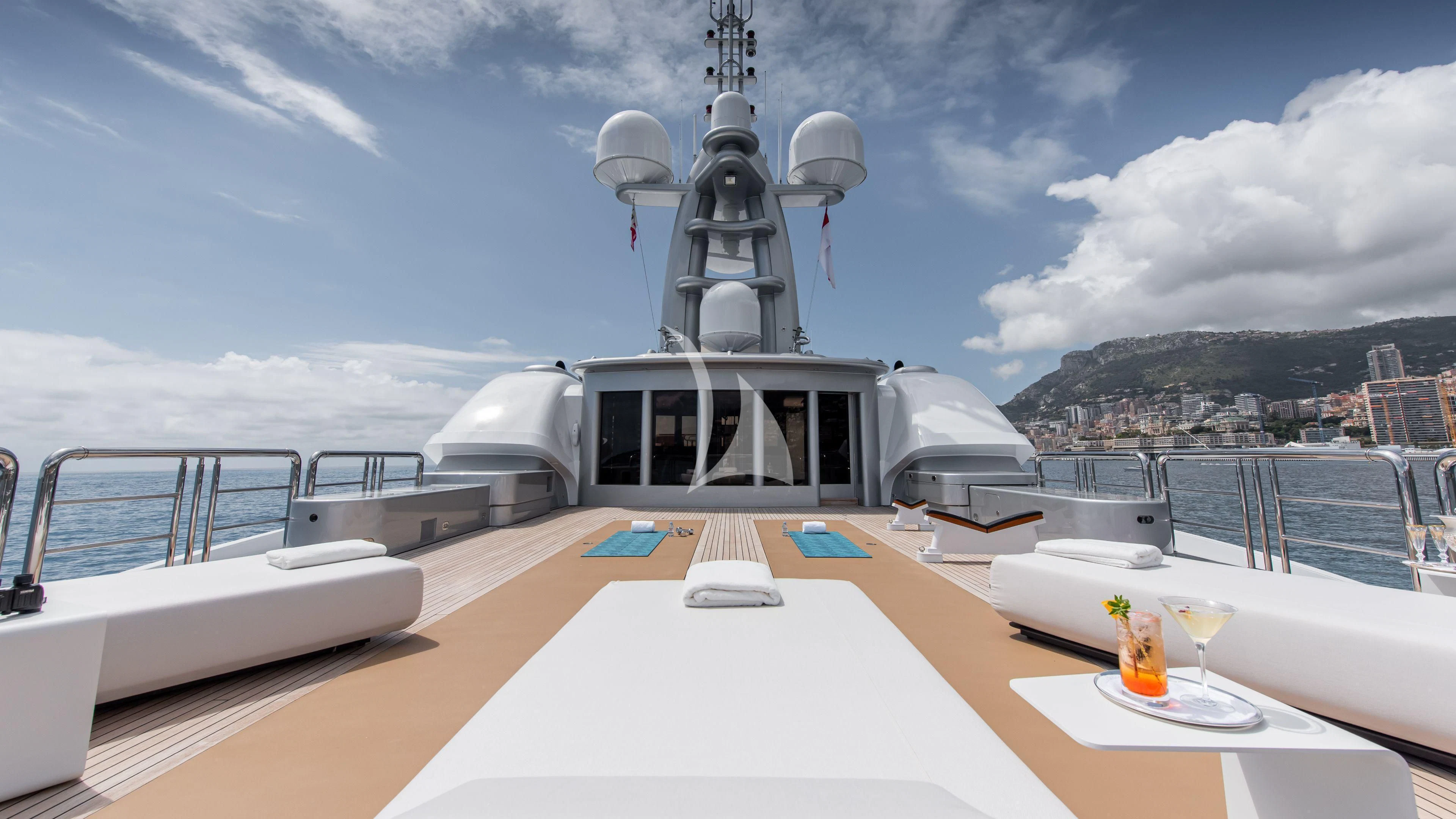 a boat on the water aboard FIREBIRD Yacht for Charter