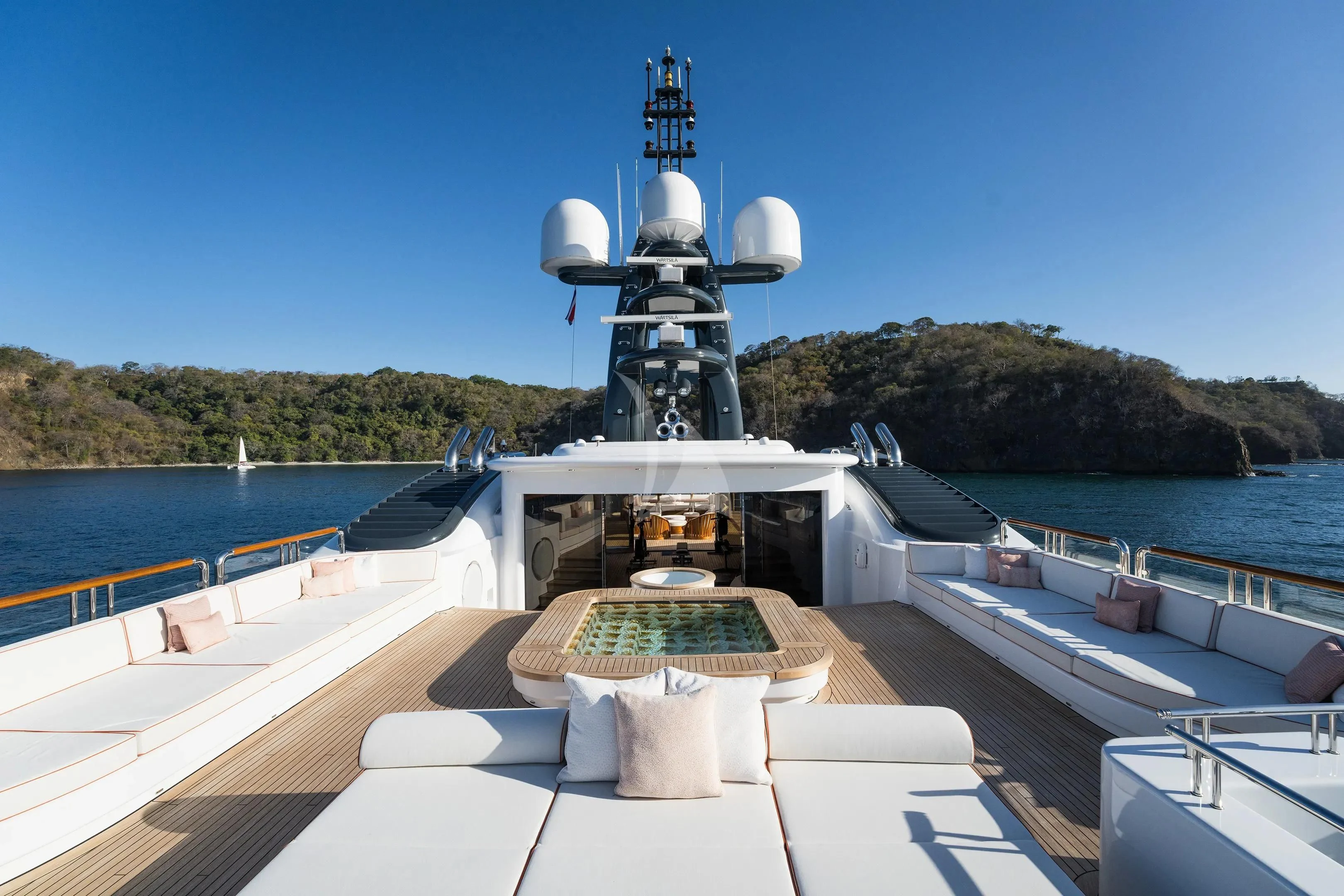 a boat on a body of water aboard FIREBIRD Yacht for Charter