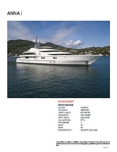 graphical user interface, website aboard FIREBIRD Yacht for Charter