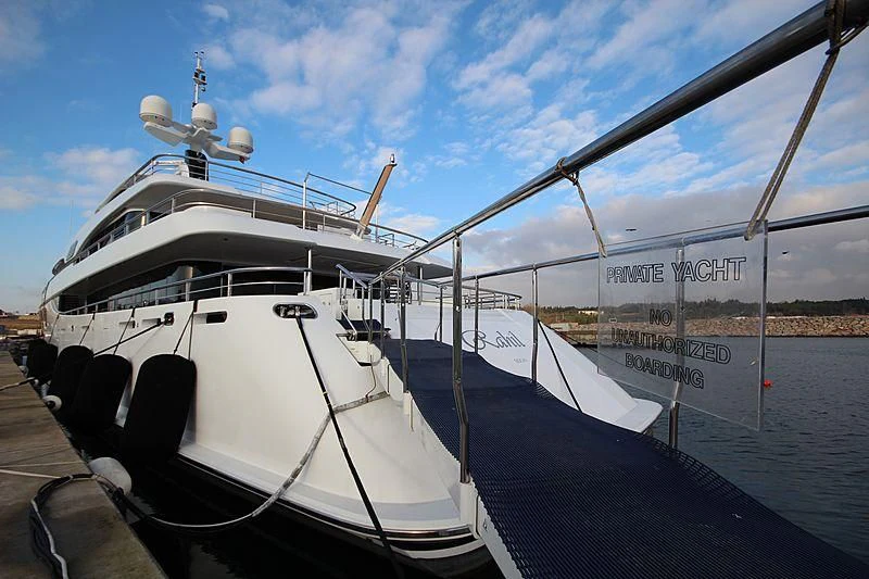 a boat on the water aboard RAHIL Yacht for Sale