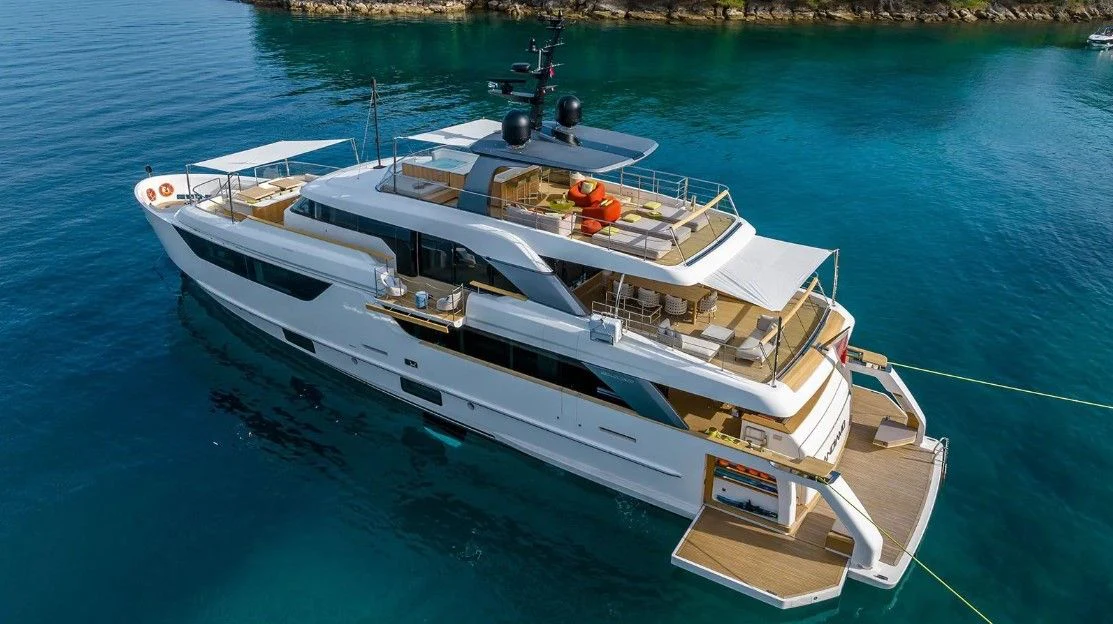 a boat on the water aboard EROS Yacht for Sale