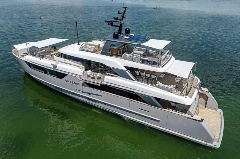 a boat on the water aboard EROS Yacht for Sale