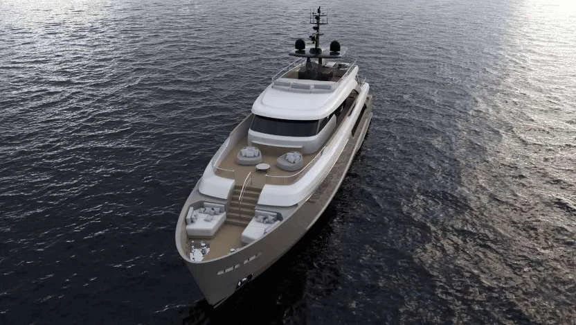 a boat in the water aboard EROS Yacht for Sale