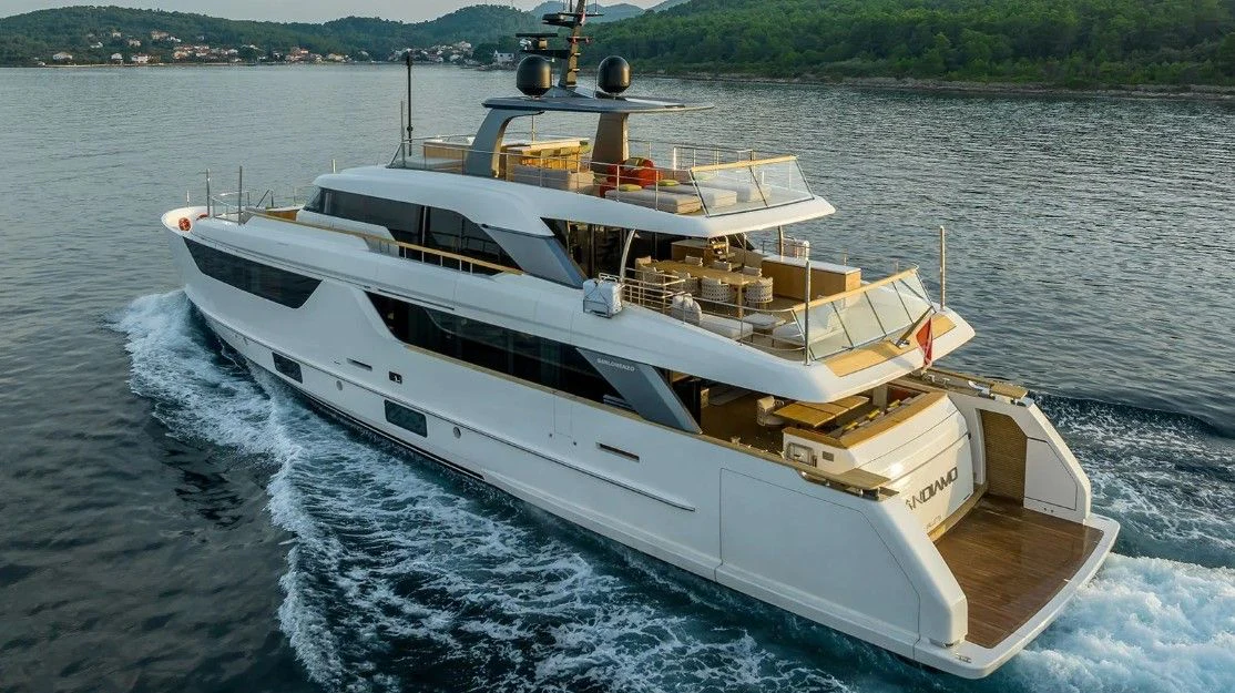 a boat on the water aboard EROS Yacht for Sale