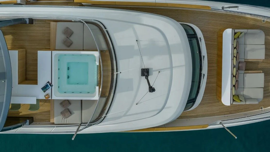 a white object with wires aboard EROS Yacht for Sale