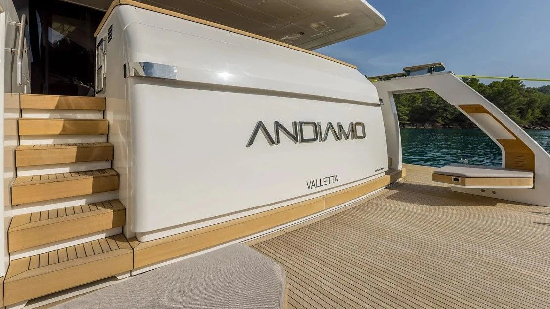a boat on the water aboard EROS Yacht for Sale