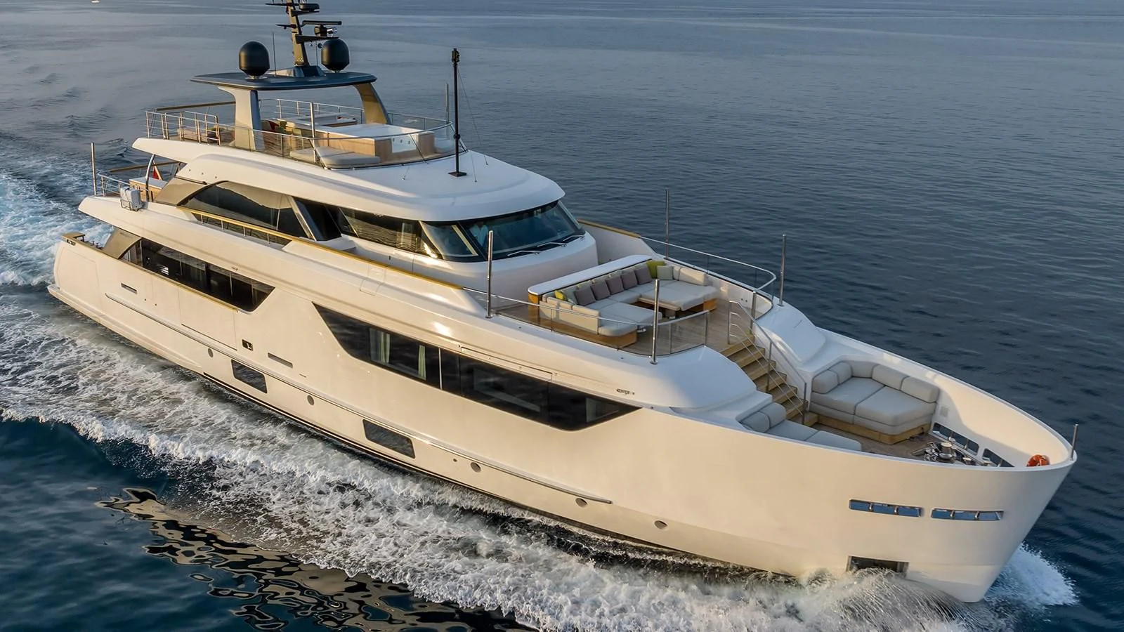 a boat on the water aboard EROS Yacht for Sale