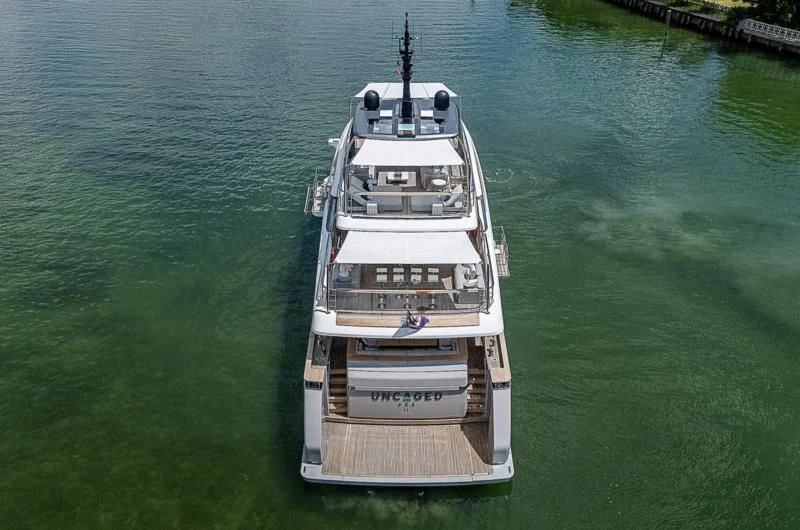 a boat on the water aboard EROS Yacht for Sale