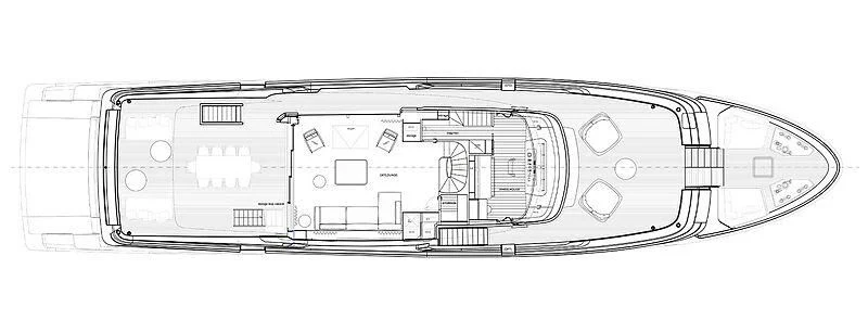 diagram, engineering drawing aboard EROS Yacht for Sale