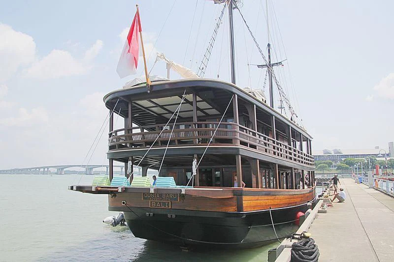 a boat on the water aboard DUNIA BARU Yacht for Charter