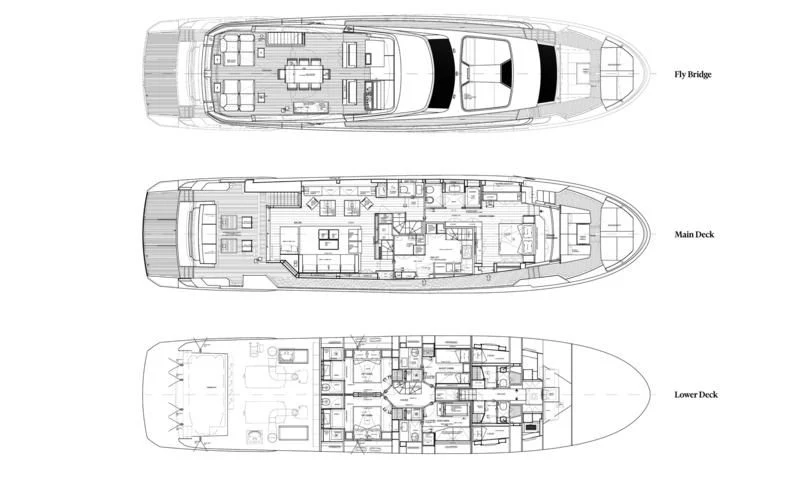 diagram aboard STRA DODO Yacht for Sale