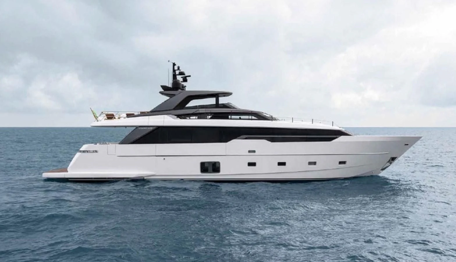 a white yacht in the water aboard STRA DODO Yacht for Sale