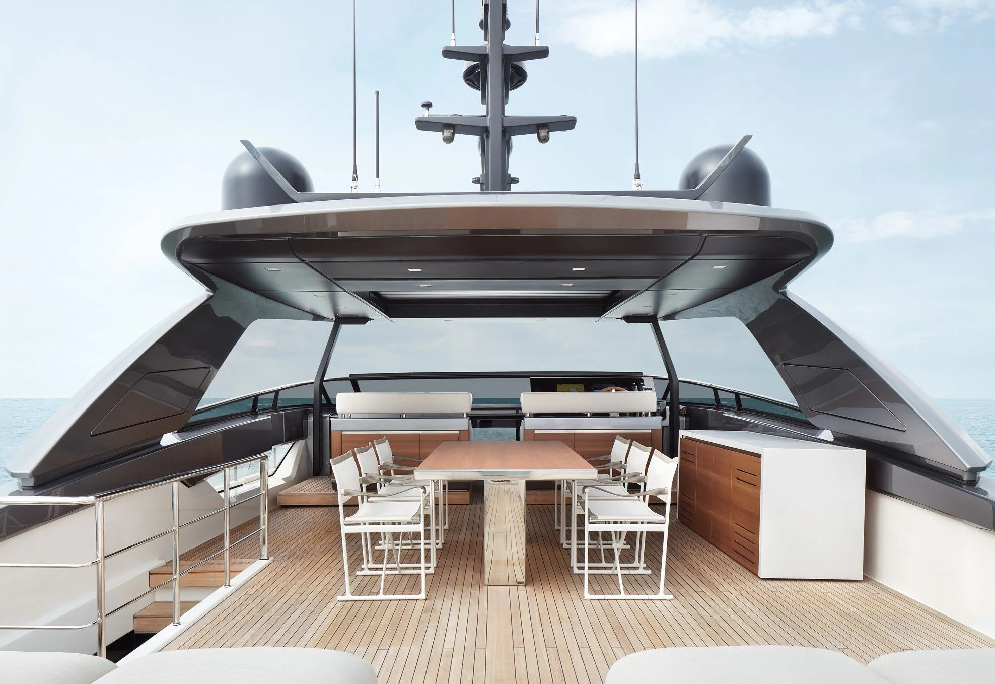 a large ship in the water aboard STRA DODO Yacht for Sale