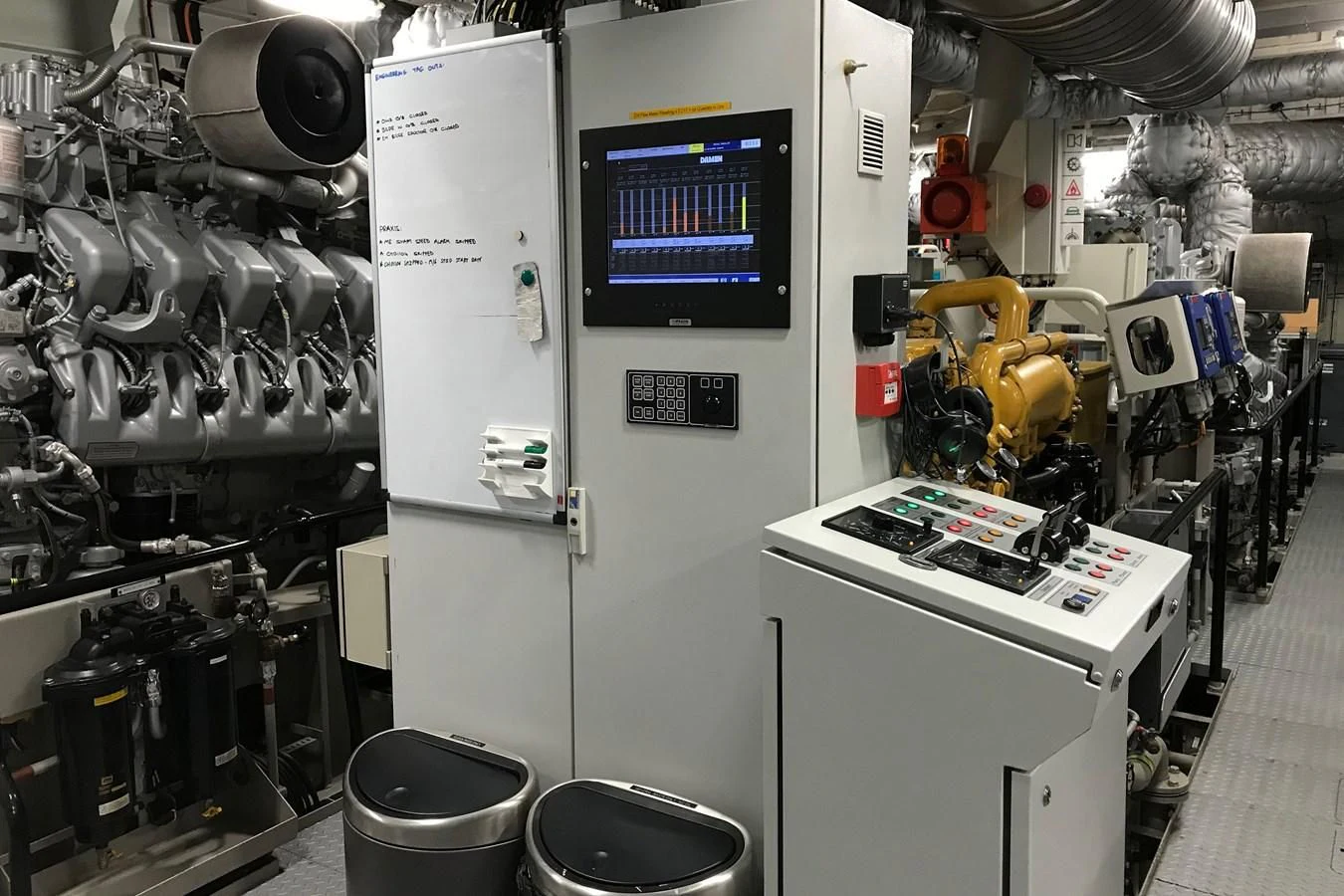 a machine with a machine aboard KALM Yacht for Sale
