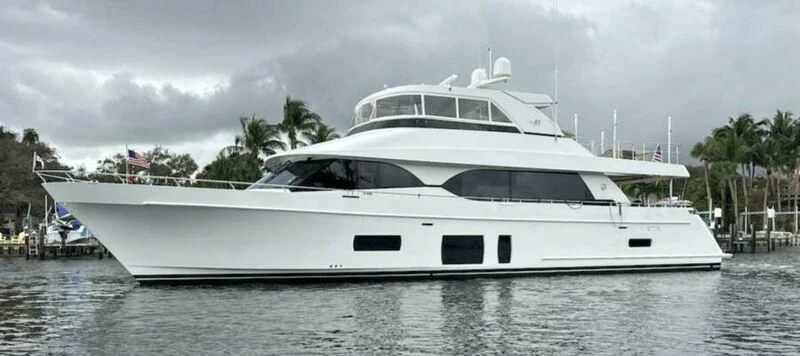 a white yacht on the water aboard TORTUGA Yacht for Sale
