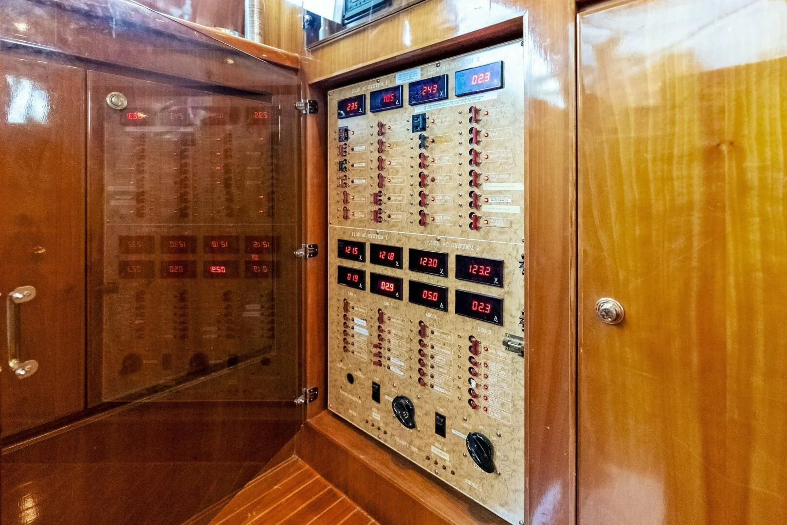 a large electronic machine aboard TORTUGA Yacht for Sale