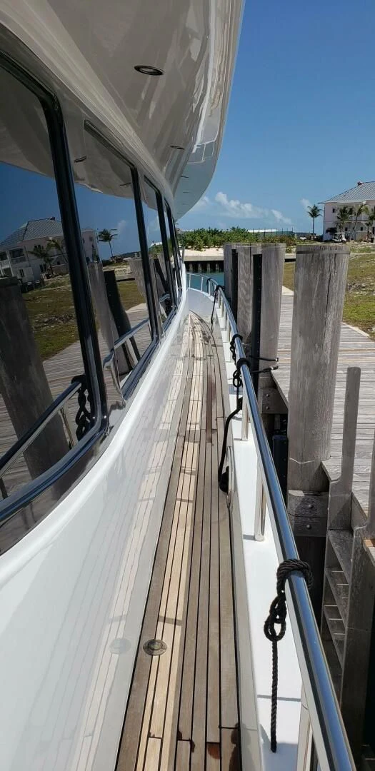 a boat on the water aboard TORTUGA Yacht for Sale