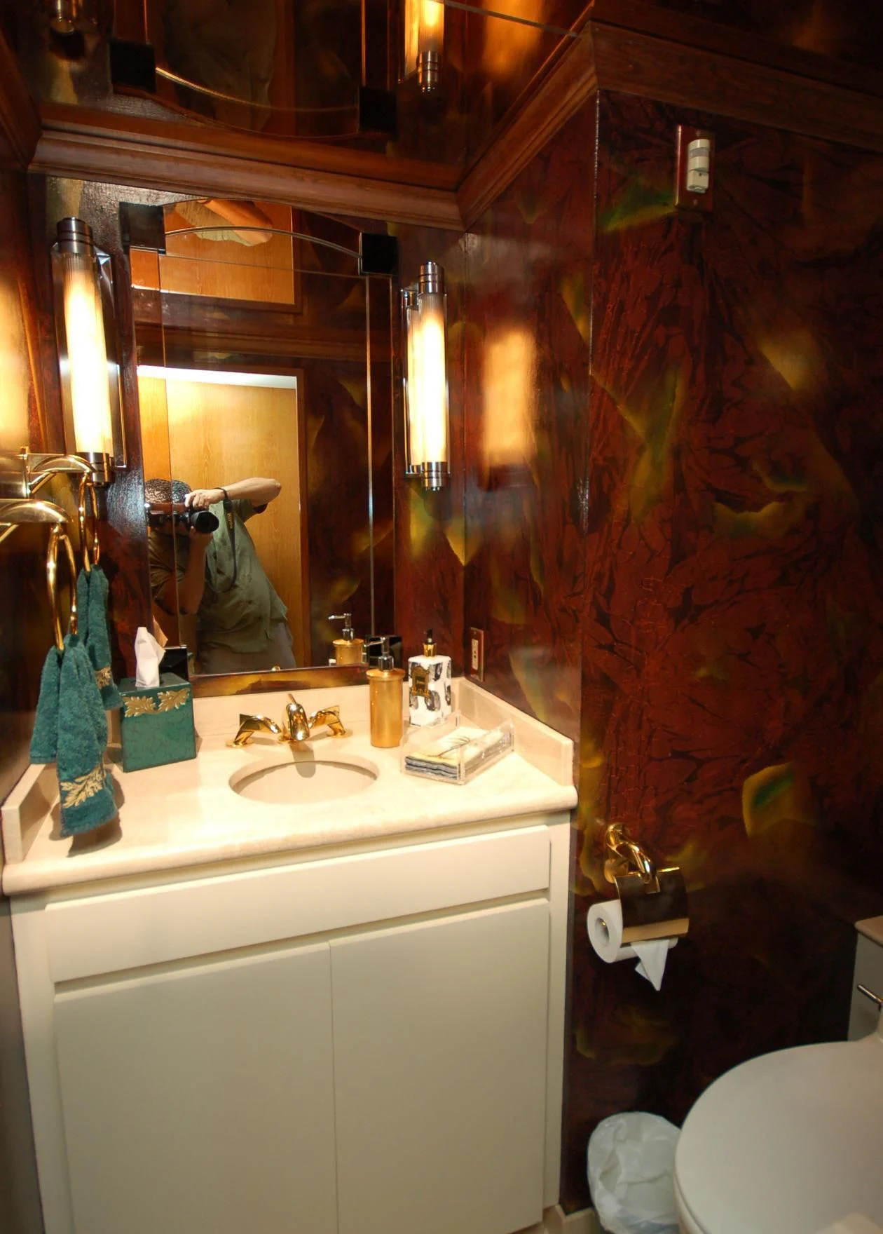 a bathroom with a sink and toilet aboard CONTRARIAN ROSE Yacht for Sale
