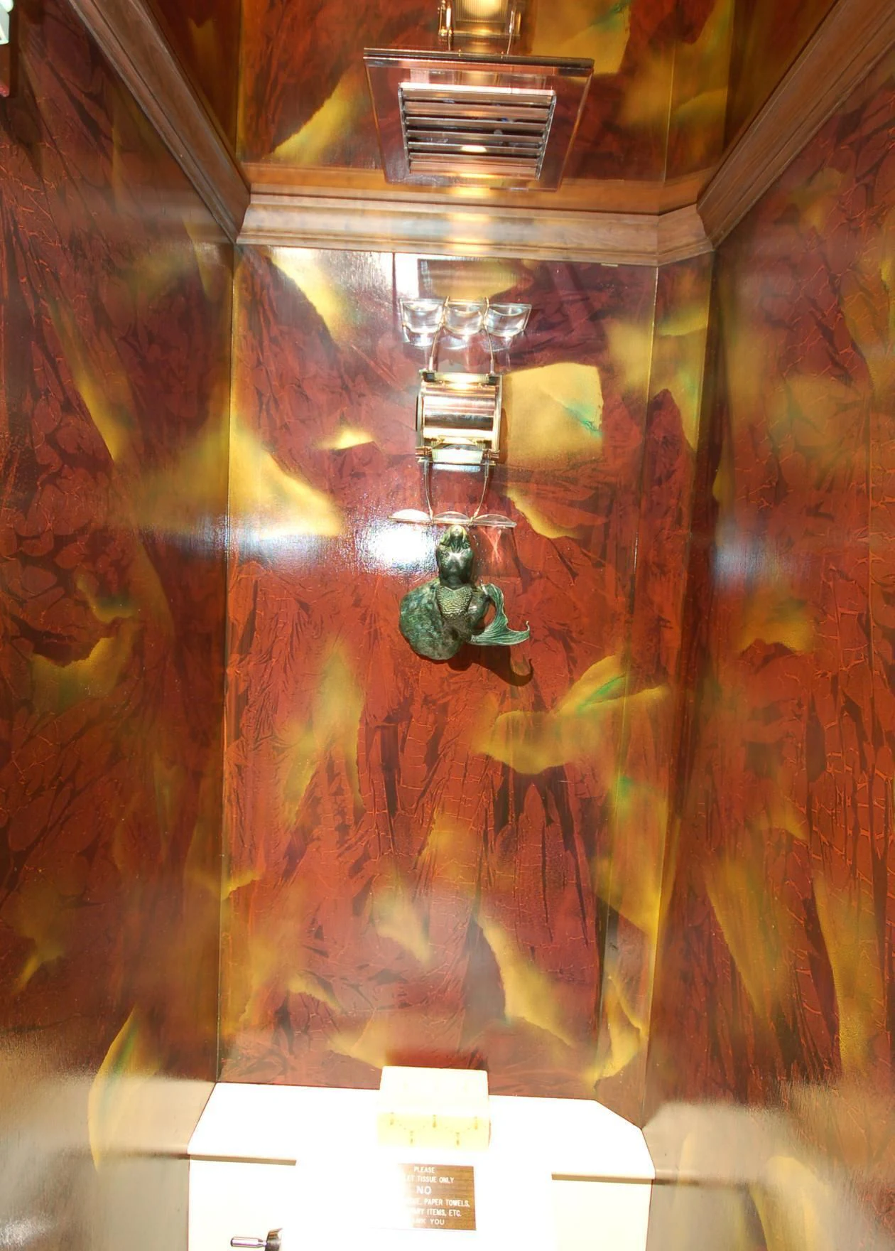 a ceiling with lights aboard CONTRARIAN ROSE Yacht for Sale