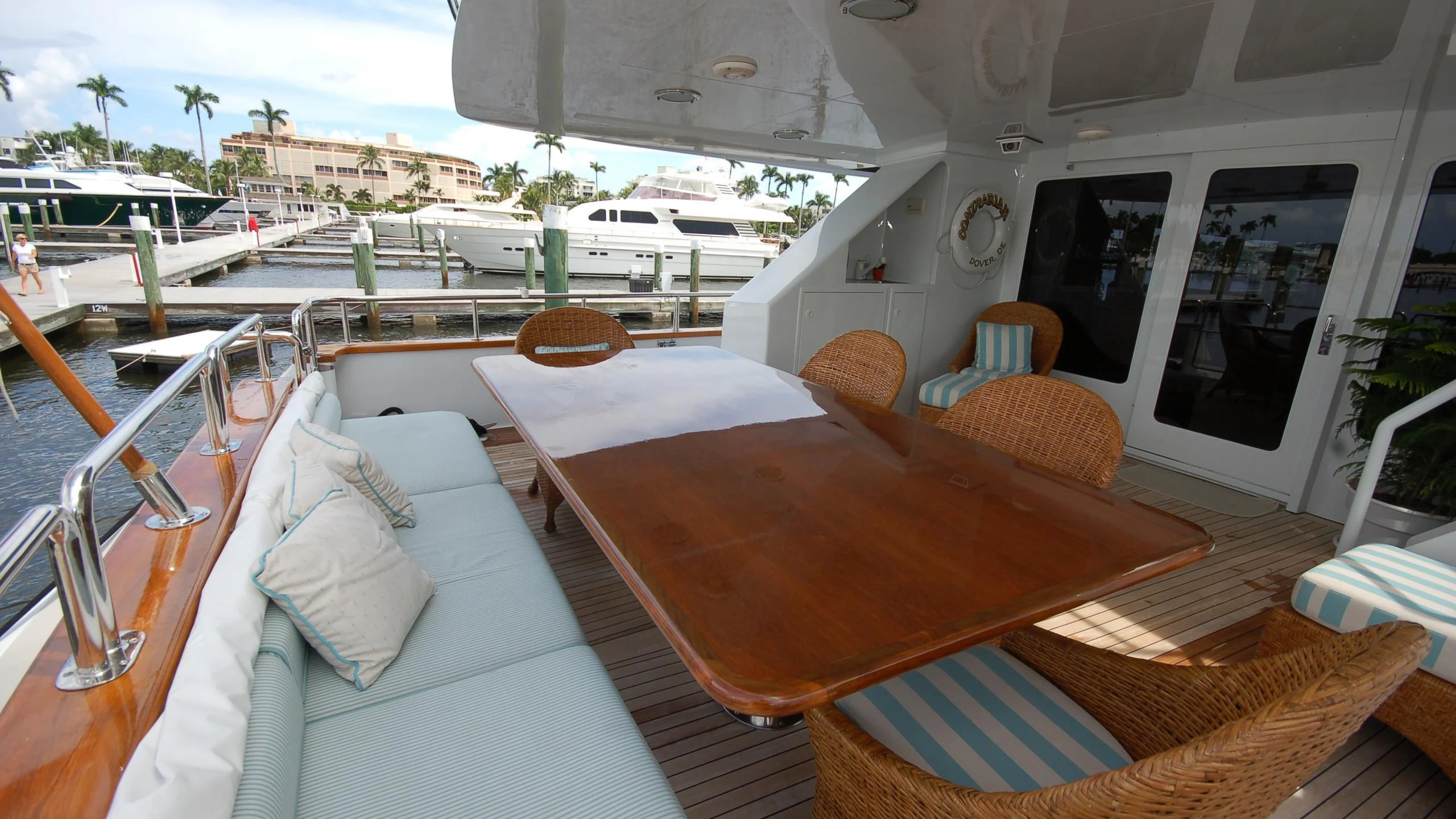 a boat on the water aboard CONTRARIAN ROSE Yacht for Sale