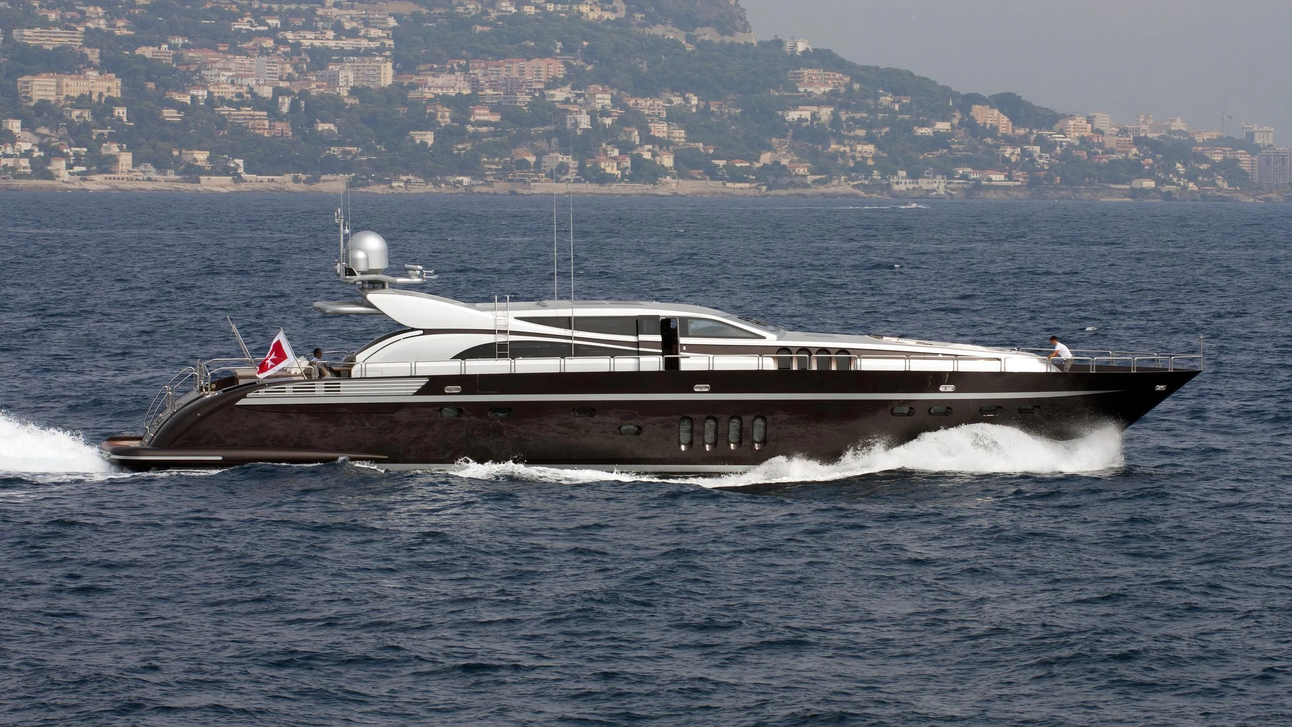 a boat on the water aboard BAGHEERA Yacht for Sale