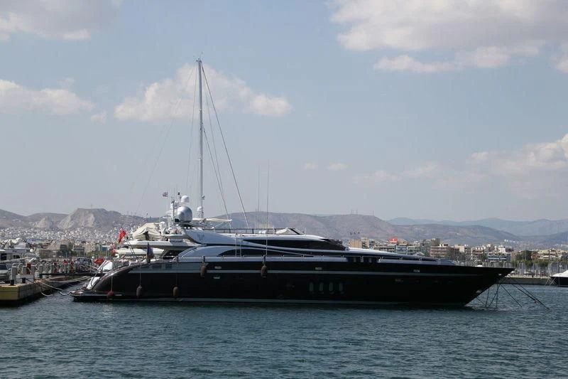 a boat in the water aboard BAGHEERA Yacht for Sale