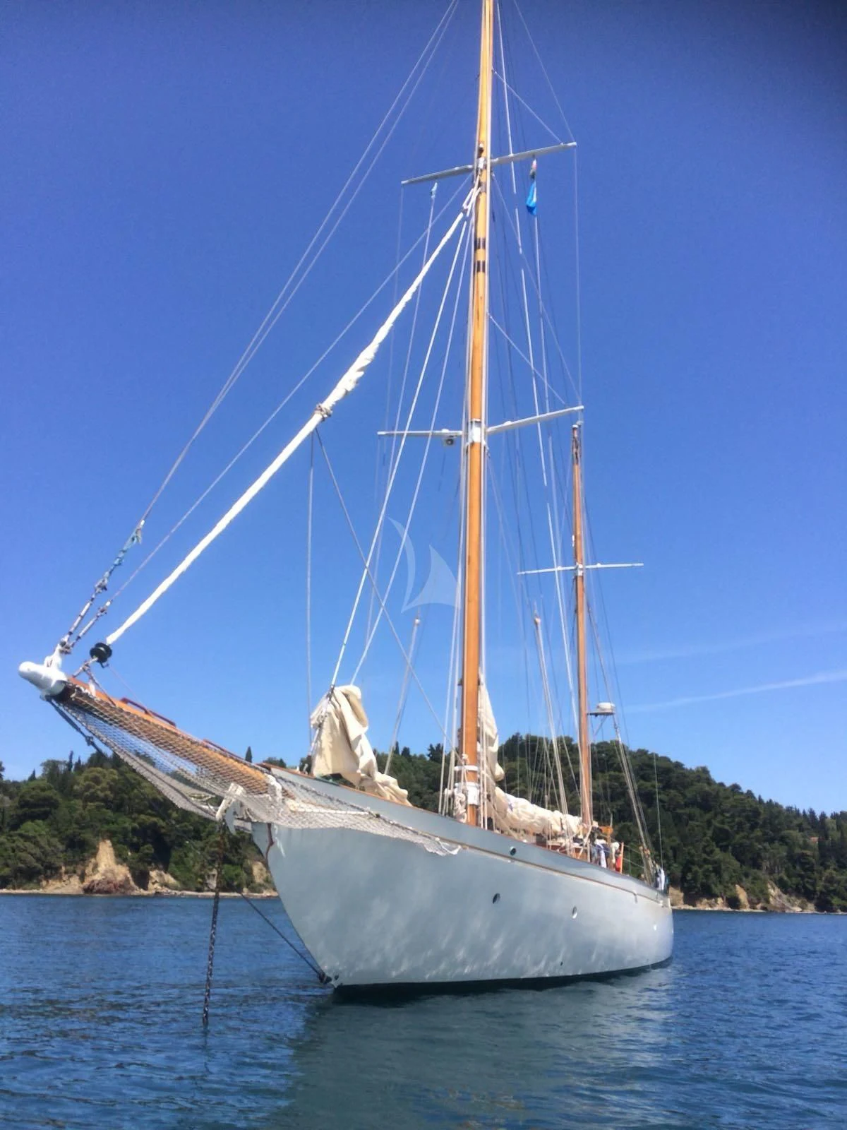 a sailboat on the water aboard HALCYON Yacht for Sale