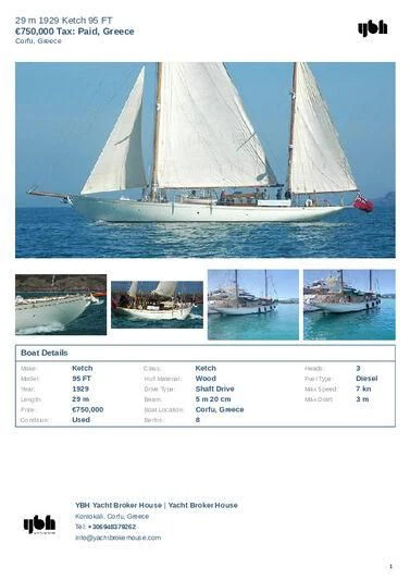 a screenshot of a computer aboard HALCYON Yacht for Sale