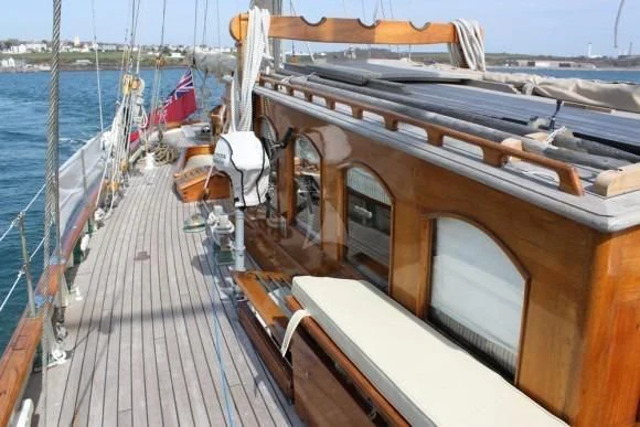 a boat on the water aboard HALCYON Yacht for Sale