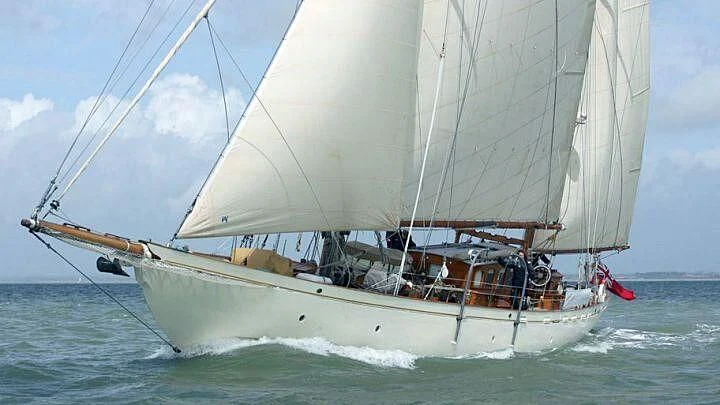 a sailboat on the water aboard HALCYON Yacht for Sale