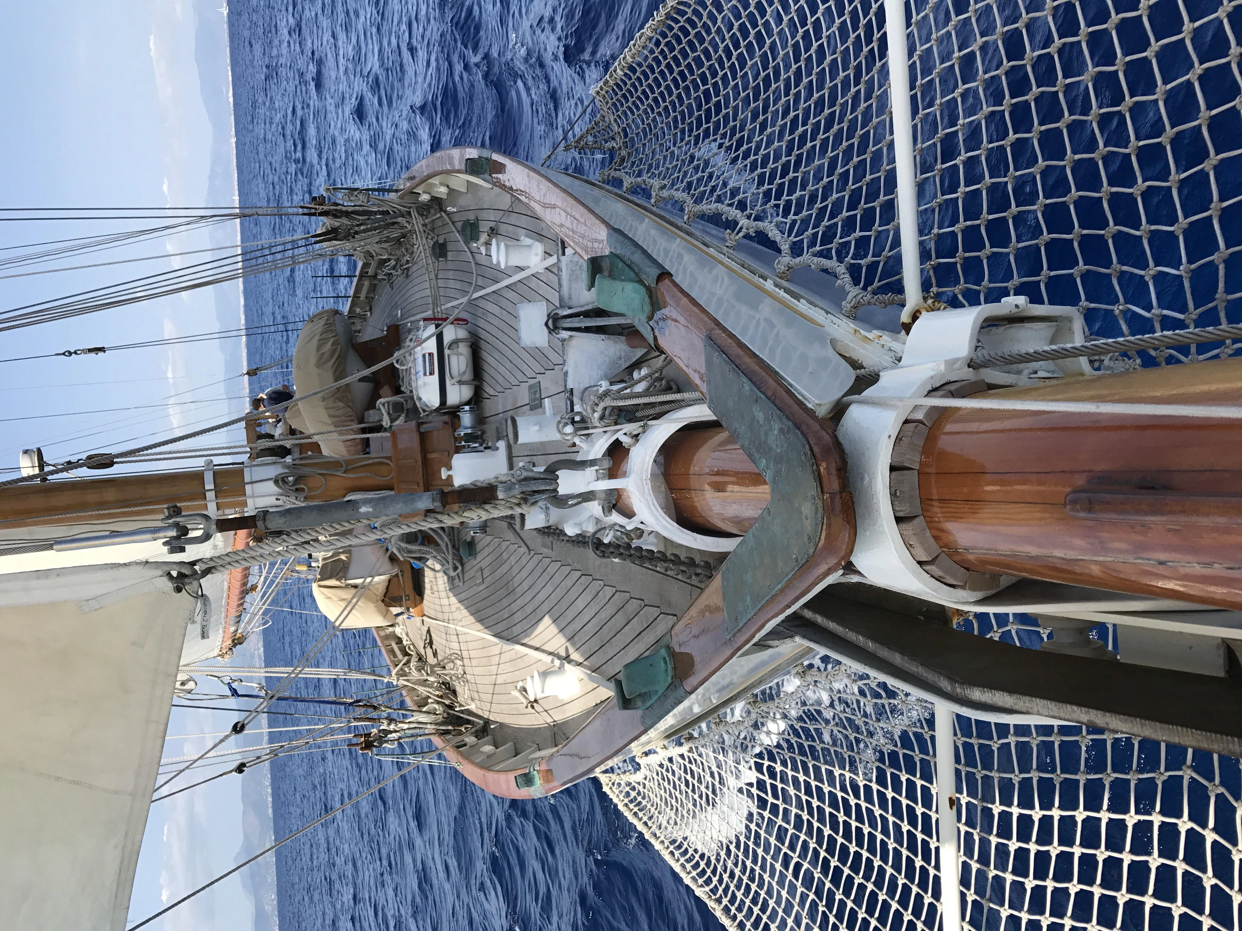a large metal object aboard HALCYON Yacht for Sale