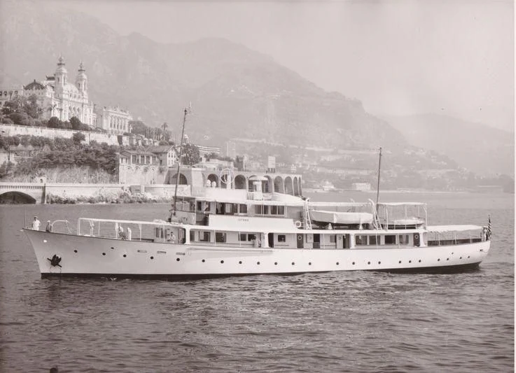 a large boat in the water aboard ISTROS Yacht for Sale