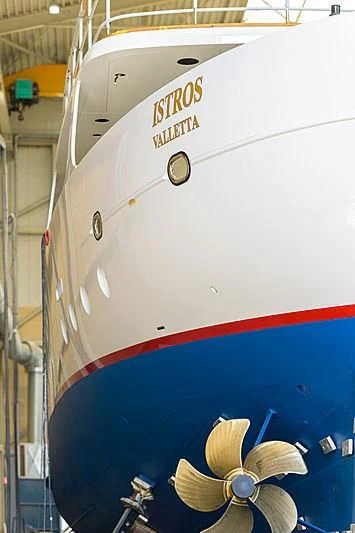 a close-up of a space shuttle aboard ISTROS Yacht for Sale