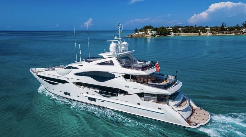 a boat on the water aboard CAPTAIN MORGAN III Yacht for Sale
