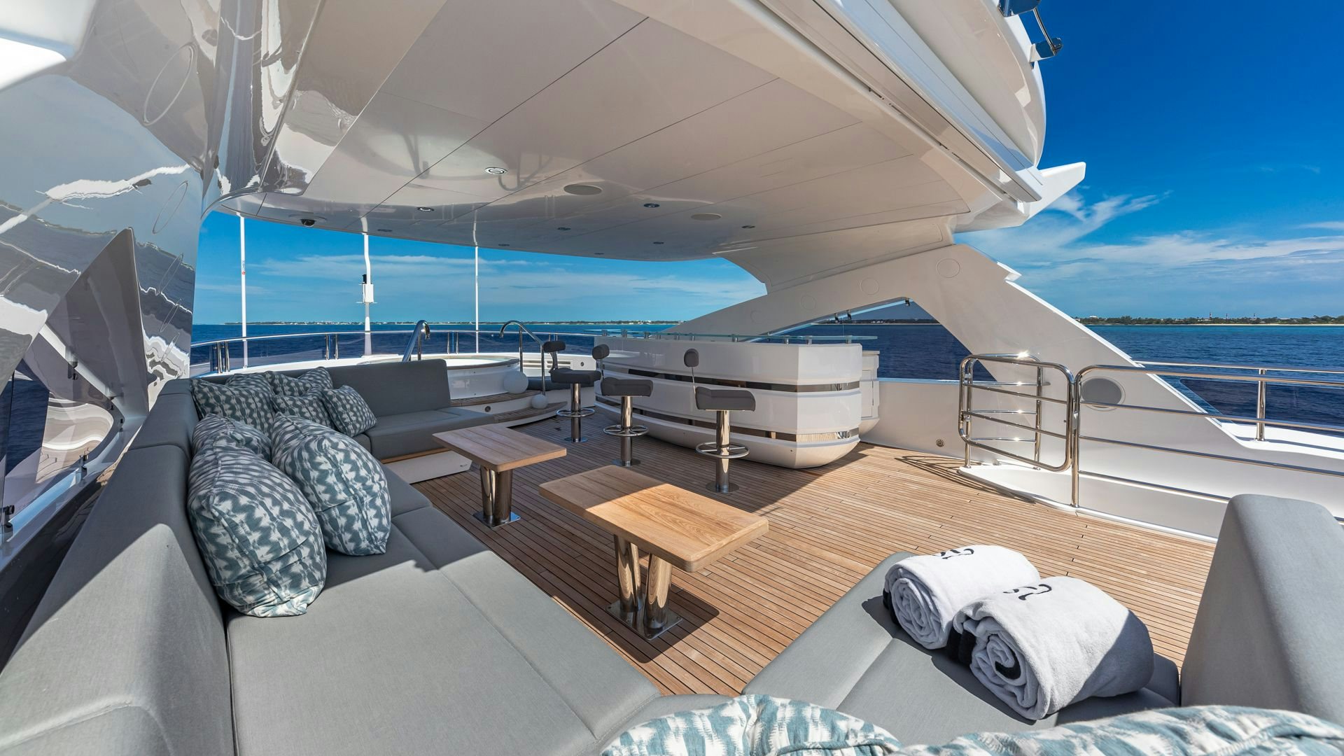 a boat on the water aboard CAPTAIN MORGAN III Yacht for Sale