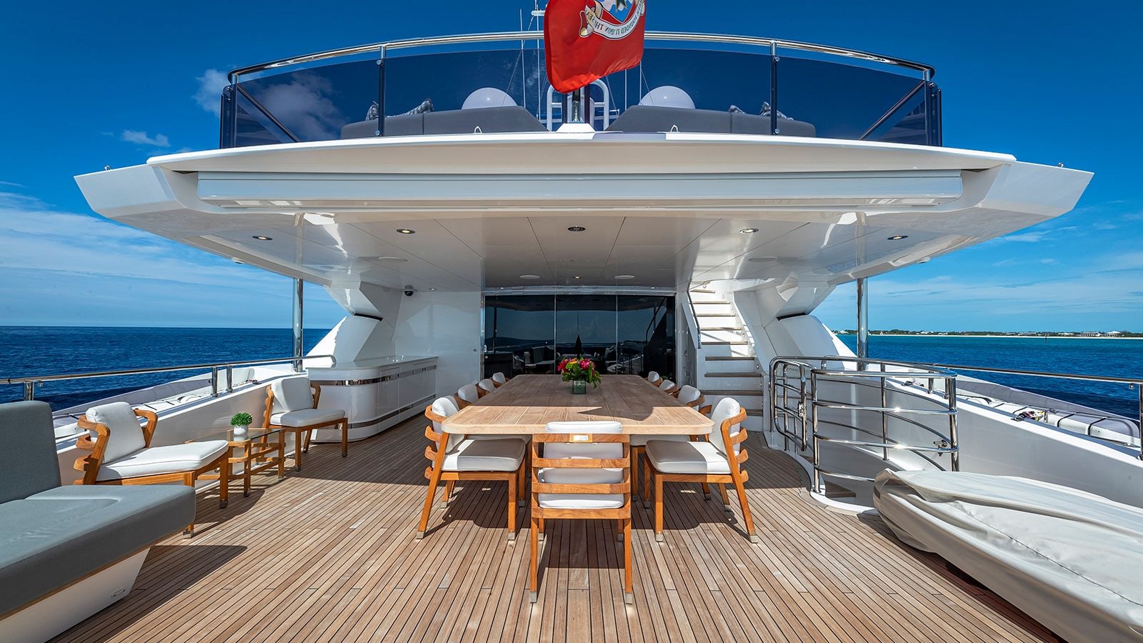 a boat on the water aboard CAPTAIN MORGAN III Yacht for Sale