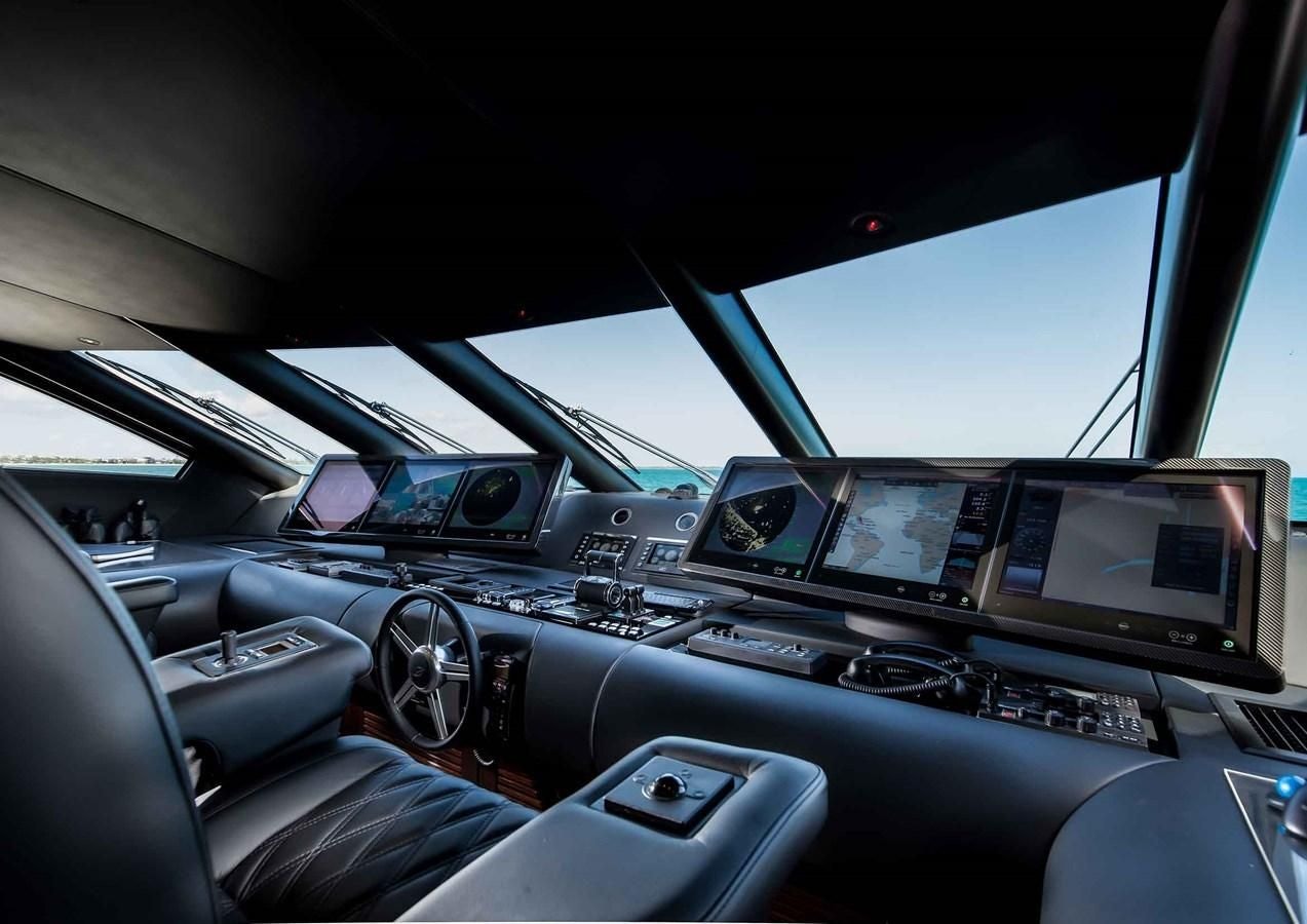 inside of a car aboard CAPTAIN MORGAN III Yacht for Sale