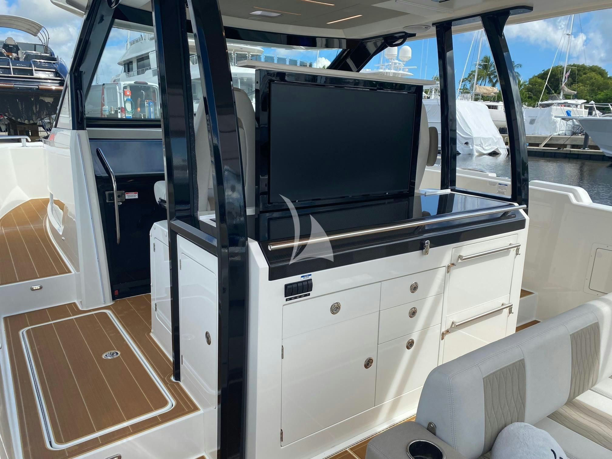 inside of a vehicle aboard CAPTAIN MORGAN III Yacht for Sale