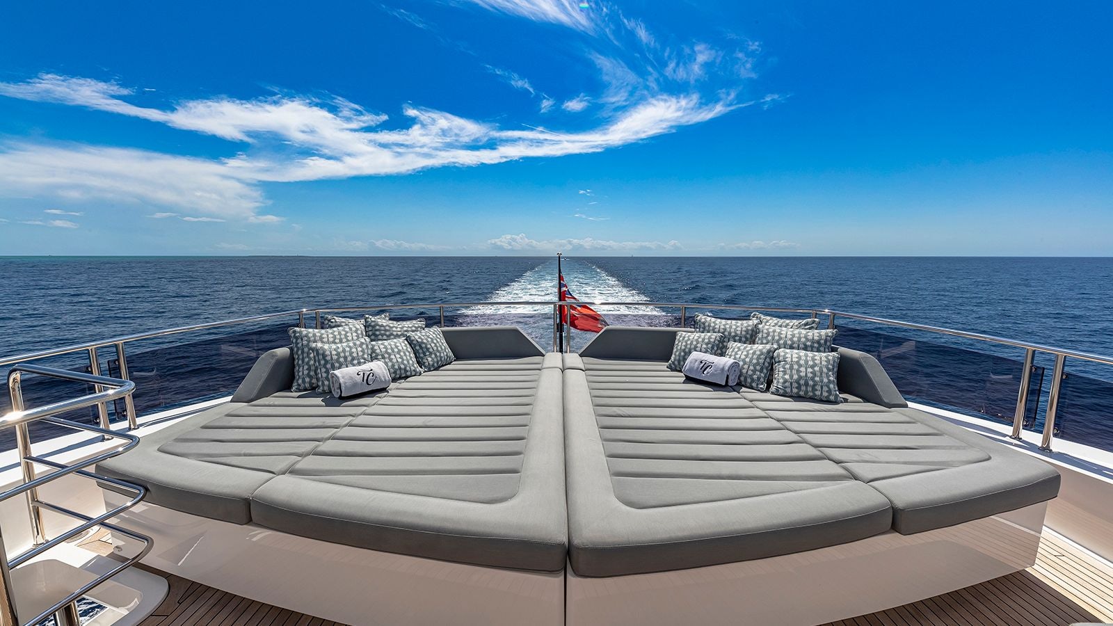 a boat on the water aboard CAPTAIN MORGAN III Yacht for Sale