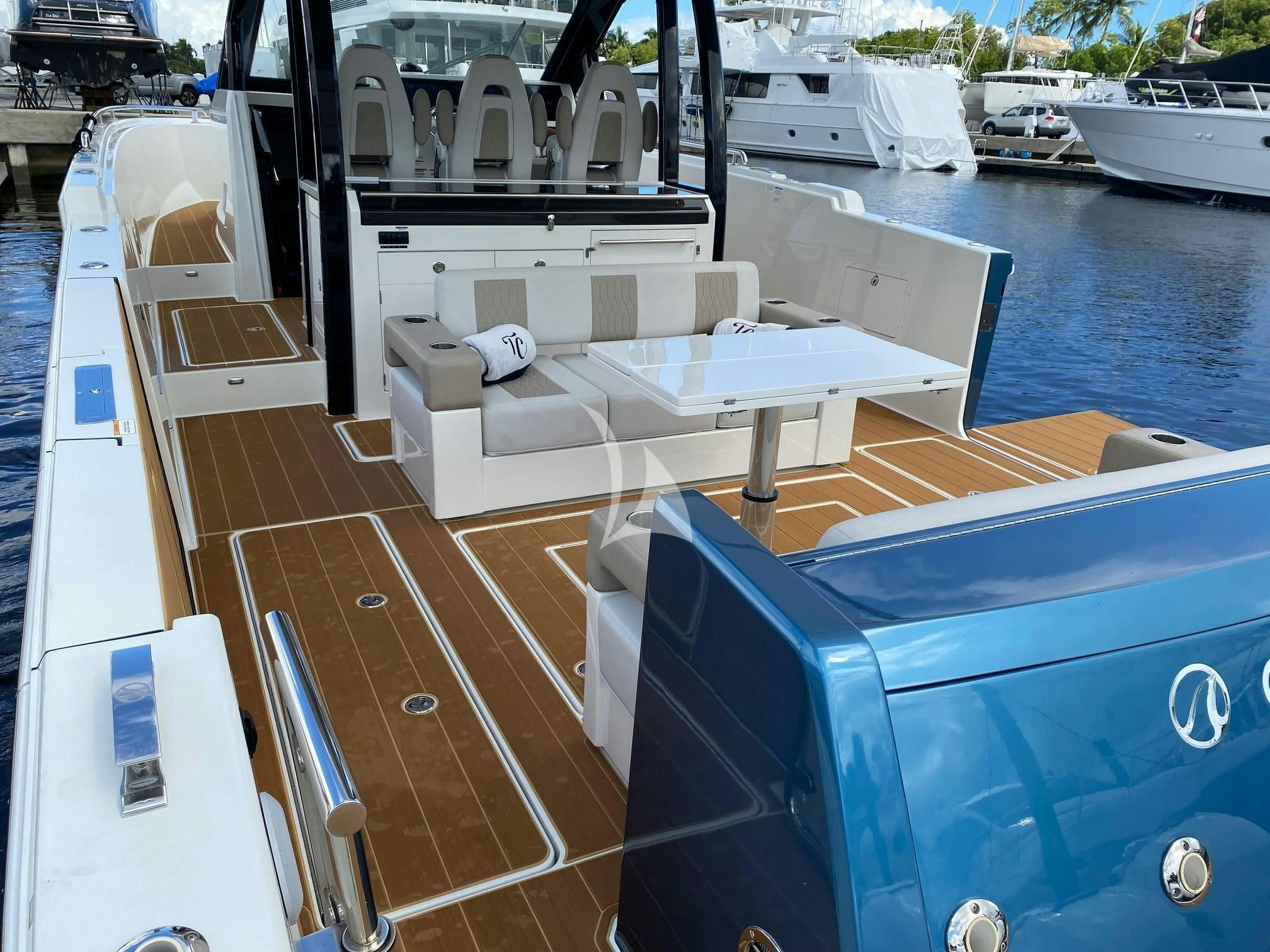 a boat on the water aboard CAPTAIN MORGAN III Yacht for Sale