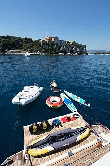 boats on the water aboard BEST OFF Yacht for Charter