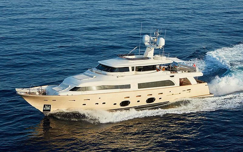 a white yacht on the water aboard BEST OFF Yacht for Charter