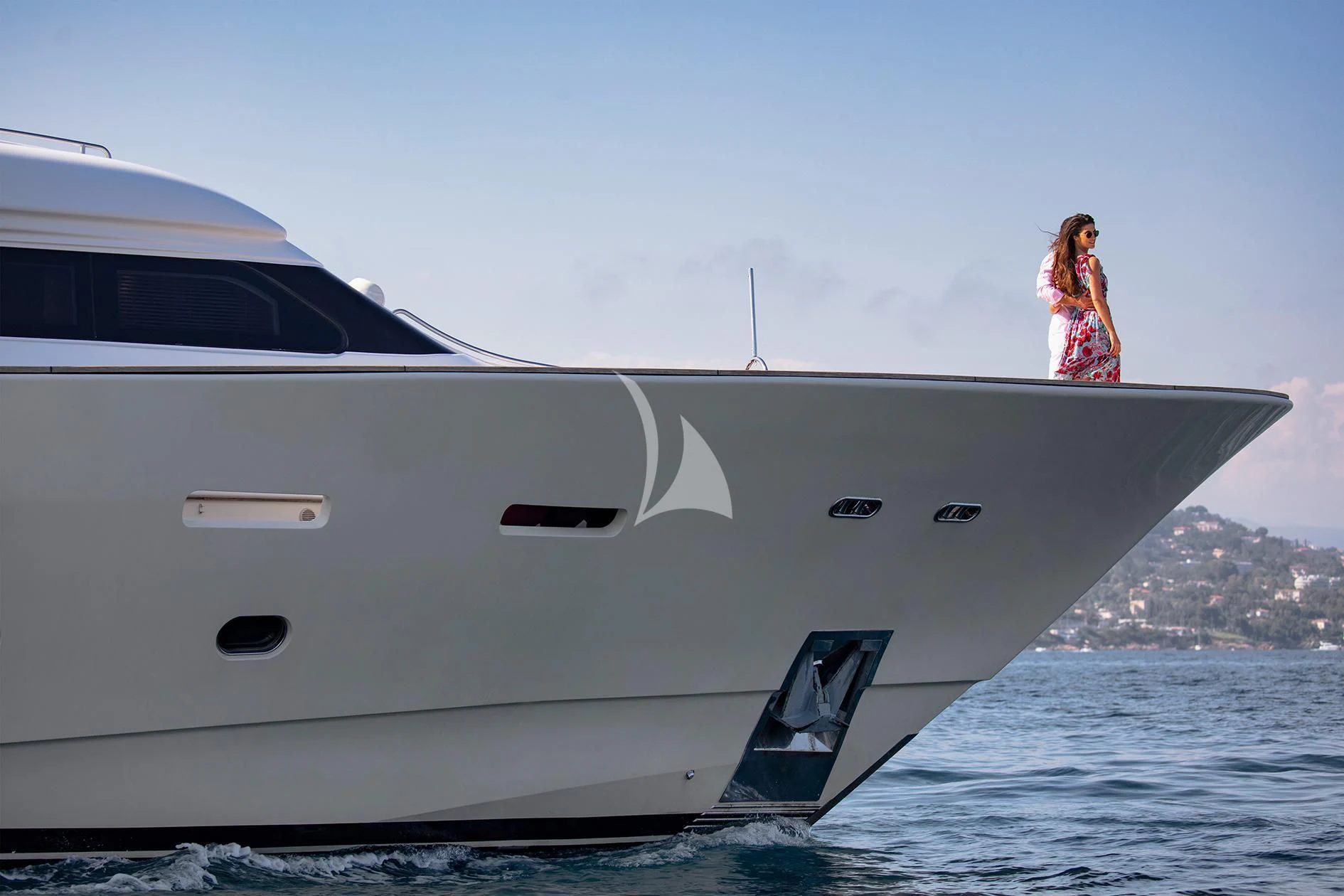 a person standing on a boat aboard BEST OFF Yacht for Charter