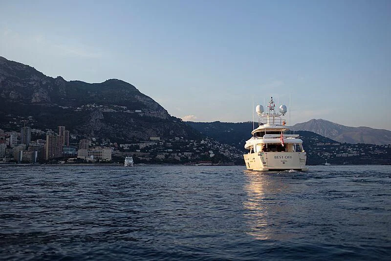 a boat in the water aboard BEST OFF Yacht for Charter